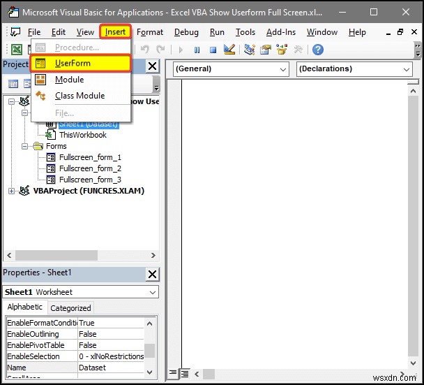 Excel VBAでユーザーフォームを全画面表示する4つの簡単な方法