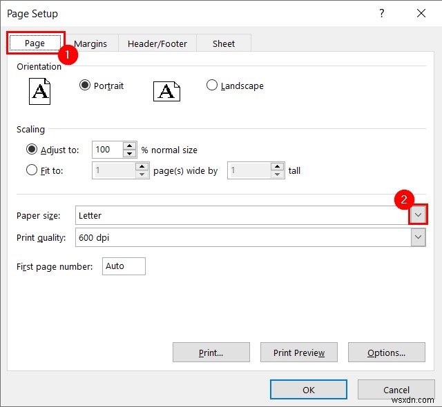 Excelで用紙サイズを追加・変更する方法(4つの簡単な手順)