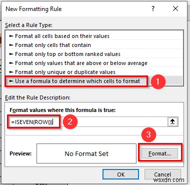 Excelでテーブルを使わずに行の色を交互に変更する5つの方法