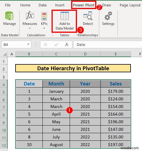 Excel ピボットテーブルで日付階層を作成する方法(初心者向け7ステップ)