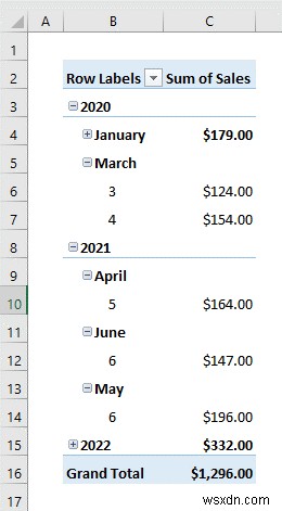 Excel ピボットテーブルで日付階層を作成する方法(初心者向け7ステップ)