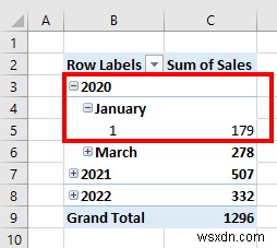 Excel ピボットテーブルで日付階層を作成する方法(初心者向け7ステップ)