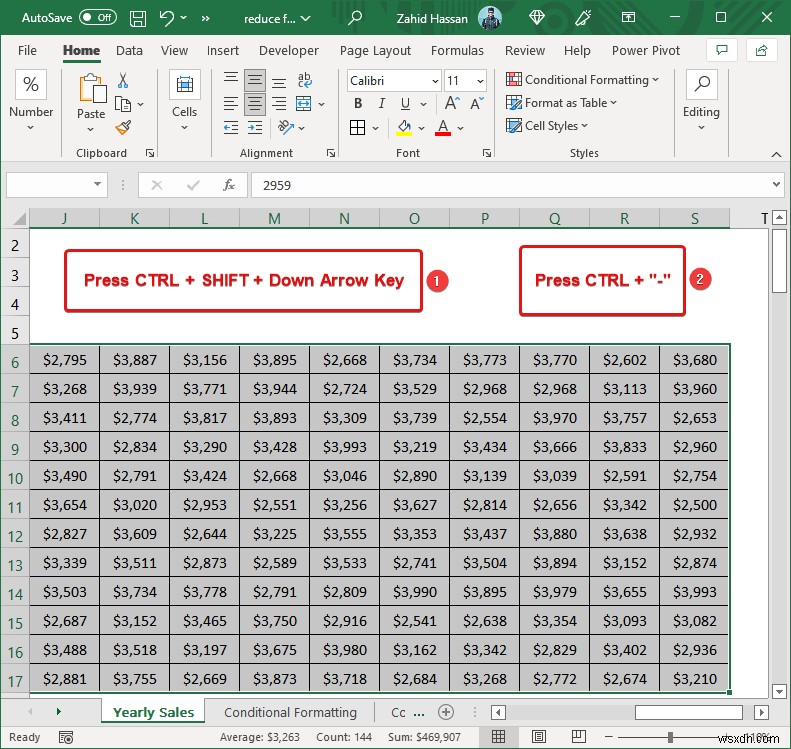 データを削除せずにExcelファイルのサイズを縮小する方法(実践的な9つのテクニック)