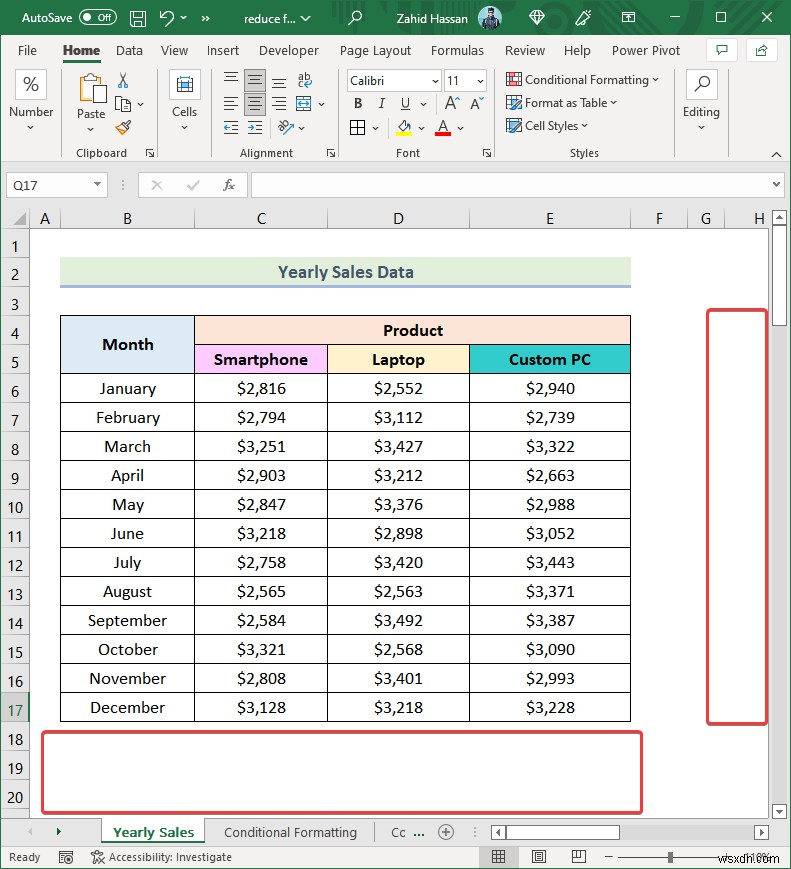 データを削除せずにExcelファイルのサイズを縮小する方法(実践的な9つのテクニック)