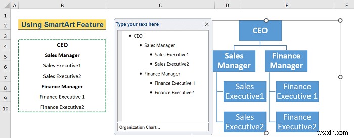 Excelで階層を作成する3つの簡単な方法|SmartArt・ピボットテーブル・Power Pivot