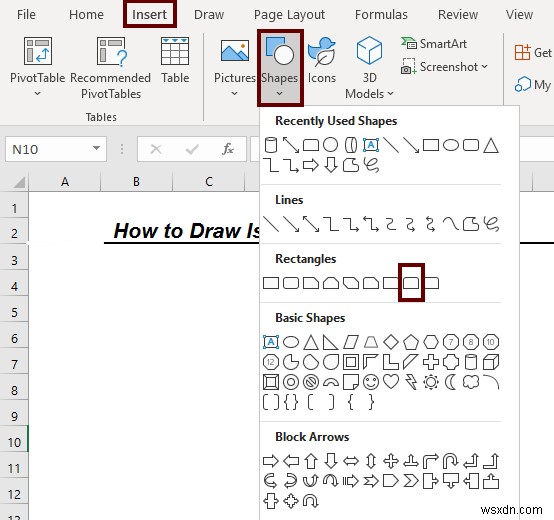 Excelでアイソメ図を描く方法|3つのステップで誰でも簡単に作図できる