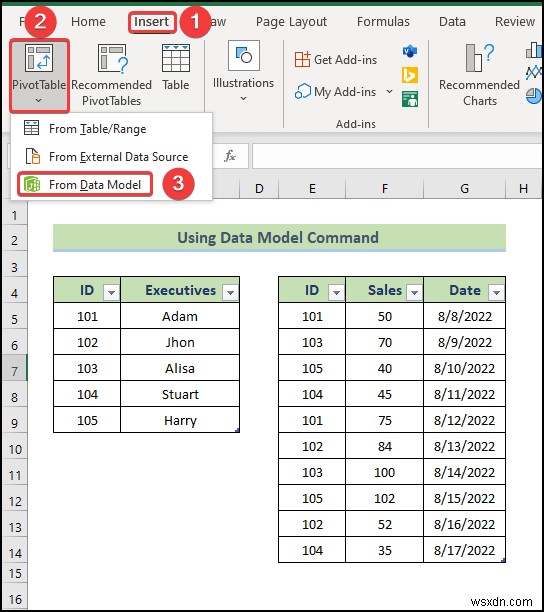 Excelでデータモデルからデータを取得する2つの簡単な方法