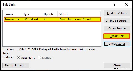 【Excel】リンク元が見つからないときの対処法|リンクを解除する4つの方法