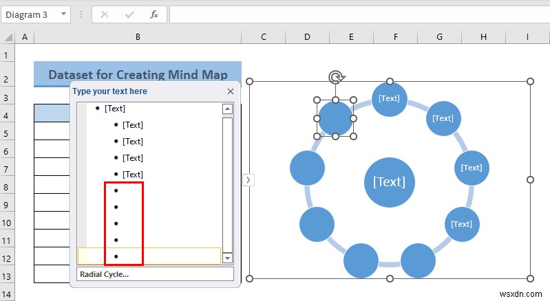 Excelでデータからマインドマップを作成する2つの方法(SmartArtと図形を活用)