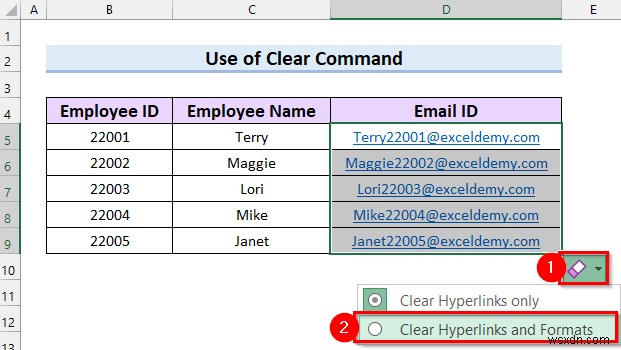 Excelでメールリンクを削除する7つの簡単な方法
