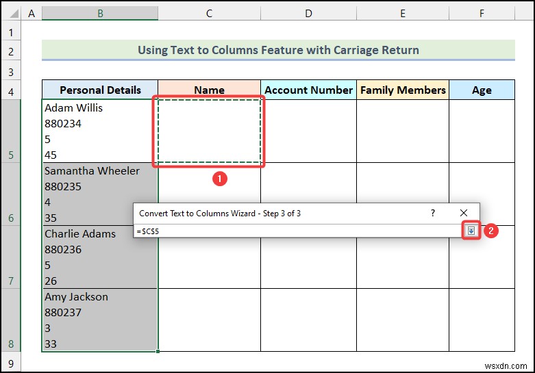 【Excel】区切り位置ウィザードで改行（キャリッジリターン）を区切り文字にしてデータを分割する方法