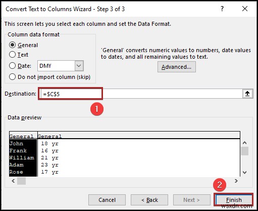 Excelで元データを上書きせずにテキストを列に分割する5つの方法