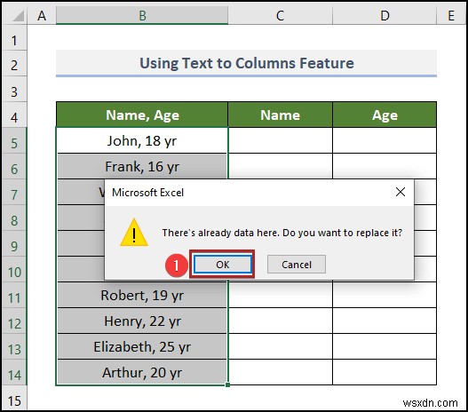 Excelで元データを上書きせずにテキストを列に分割する5つの方法