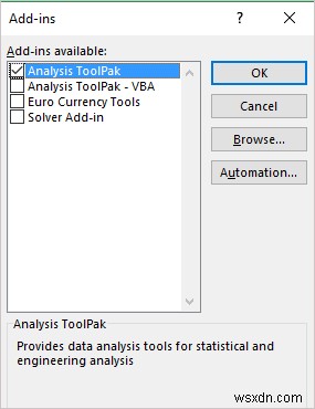 Excelでサンプルごとの行数を指定したANOVA（分散分析）を実行する2つの簡単な方法