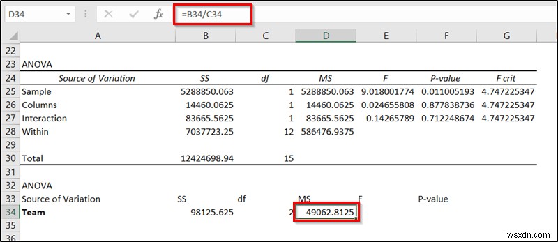 ExcelでネストされたANOVA（入れ子分散分析）を実行する方法｜具体例付きの詳細解説