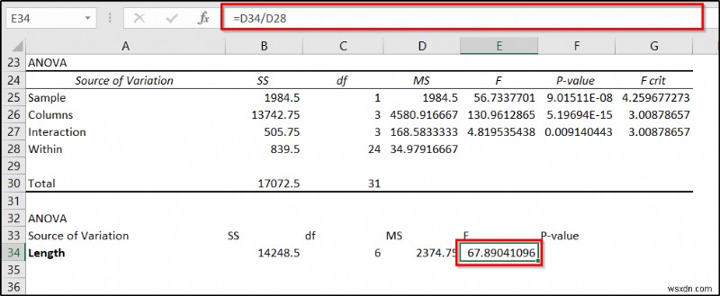 ExcelでネストされたANOVA（入れ子分散分析）を実行する方法｜具体例付きの詳細解説