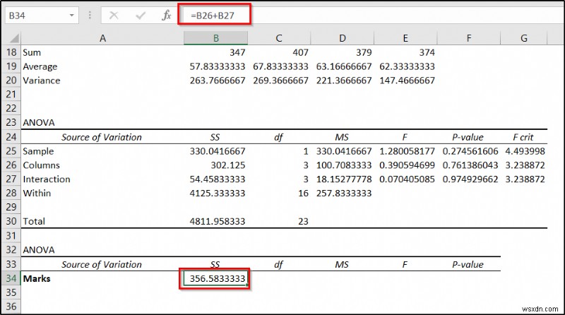 ExcelでネストされたANOVA（入れ子分散分析）を実行する方法｜具体例付きの詳細解説