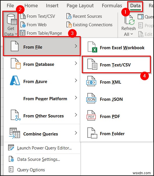 Excelで大きなCSVファイルを開く2つの簡単な方法