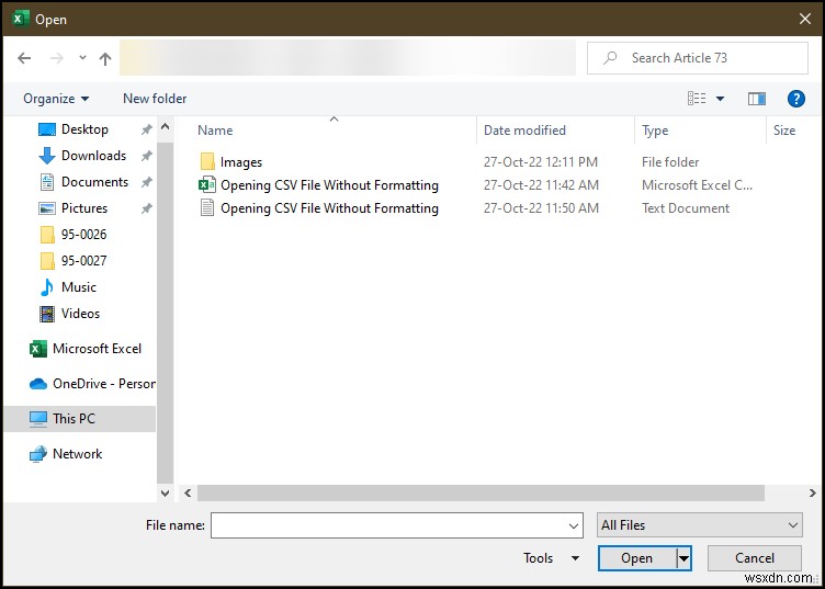 書式設定なしでCSVファイルをExcelで開く2つの簡単な方法