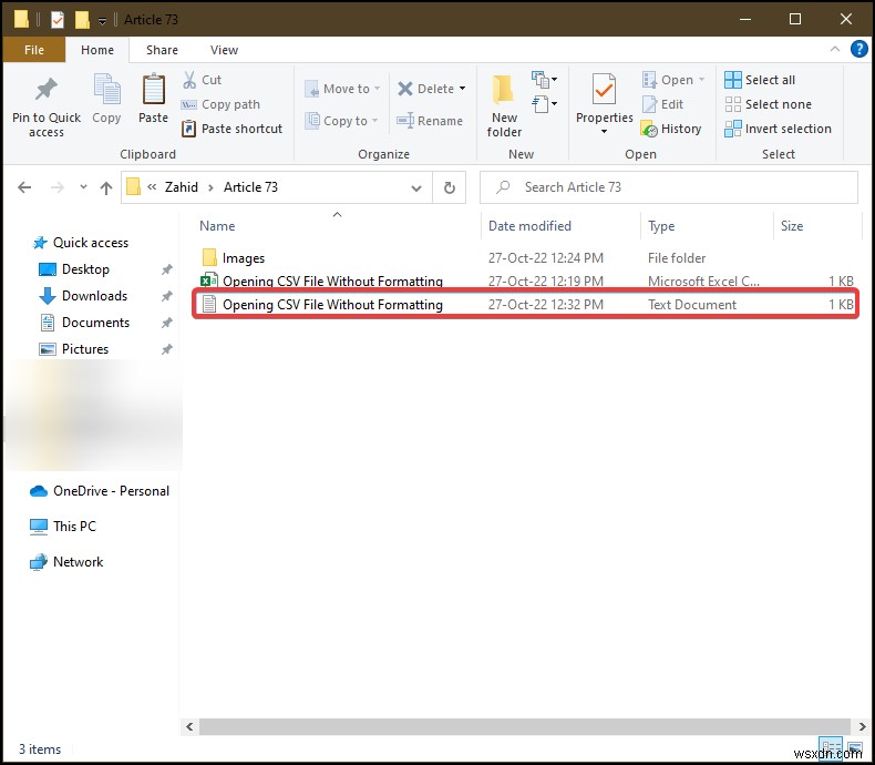 書式設定なしでCSVファイルをExcelで開く2つの簡単な方法
