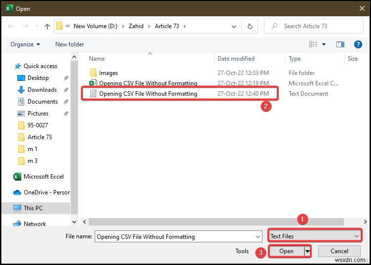 書式設定なしでCSVファイルをExcelで開く2つの簡単な方法