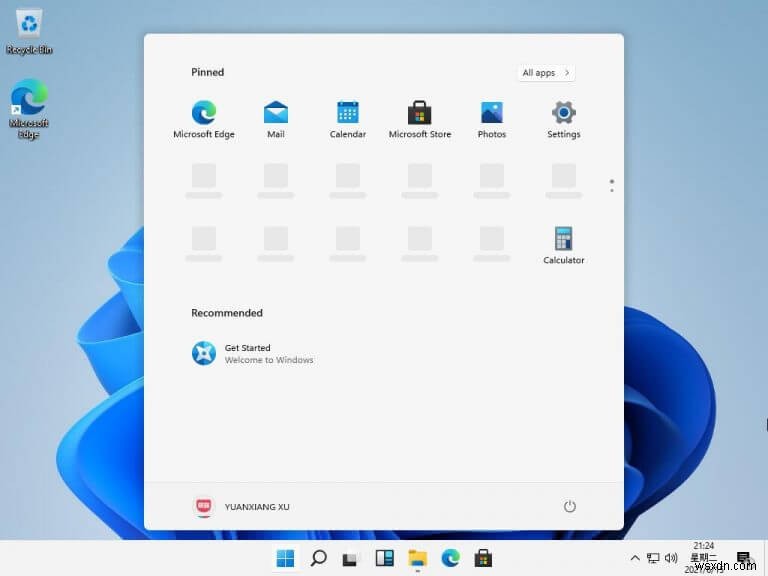 Windows 11のリーク画像が公開 ― Windows 10X風の中央寄せタスクバーとフローティングスタートメニューが判明