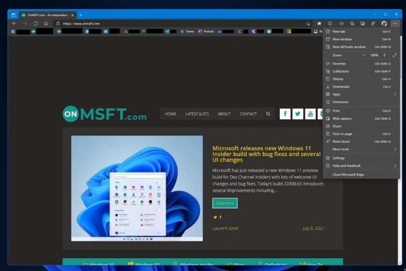 Microsoft Edge Canaryに「Windows 11ビジュアル更新」を有効化できる新フラグが登場