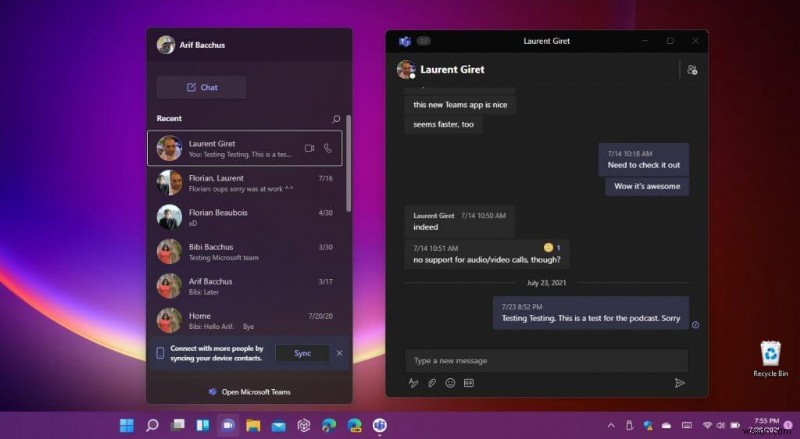 Windows 11のTeams「チャット」アプリ――Skypeの完全な代替となるにはまだ課題あり
