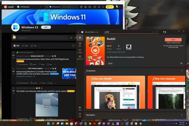 Reddit公式PWAアプリがWindows 11ストアに登場
