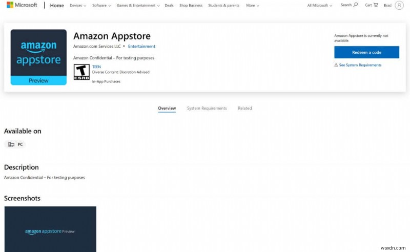 Amazon AppstoreがWindows 11のMicrosoft Storeに出現、Androidアプリ対応が現実味を帯びる