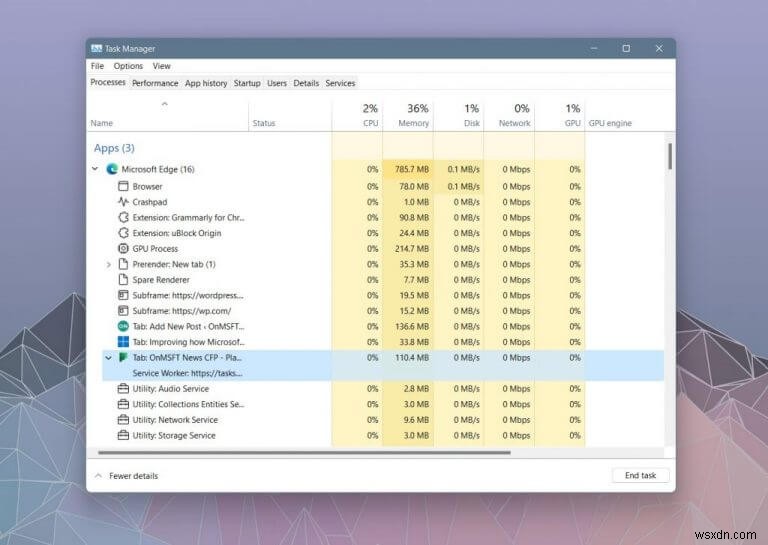 Windows 11のタスクマネージャーでEdgeの動作が一目瞭然に!Microsoft Edge 94の新機能を解説