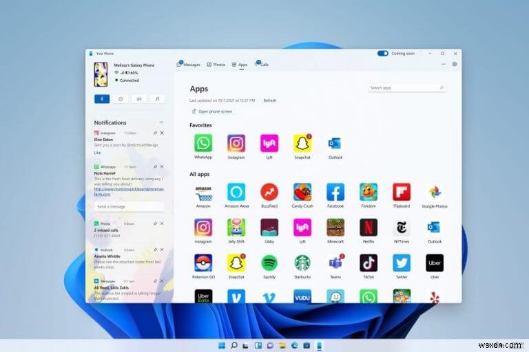 Microsoft、Windows 11 DevチャネルのInsider向けに新デザインのスマホ連携アプリを展開開始