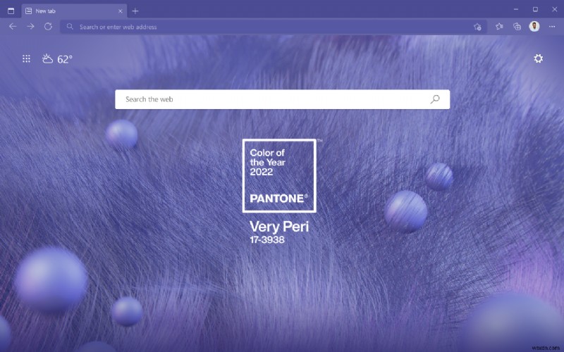 2022年のパントンカラー「Very Peri」を祝う、Microsoftの新Windows 11テーマ