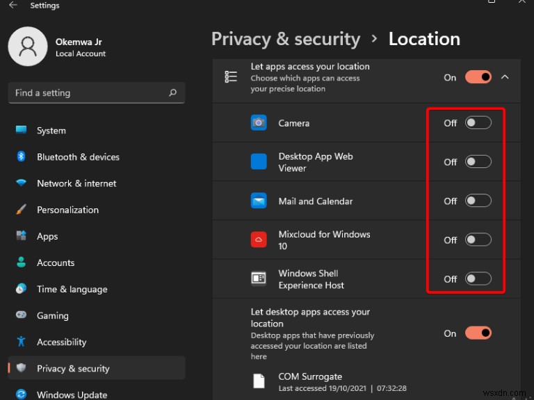 Windows 11でマイク・位置情報・カメラを使用しているアプリを確認する方法