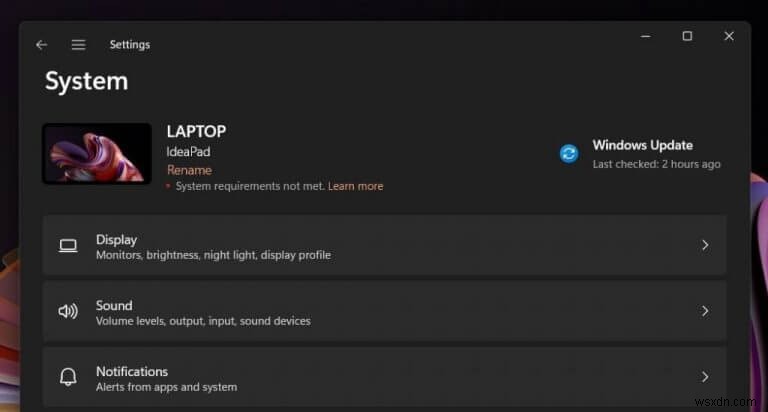 Microsoft、サポート対象外デバイスでWindows 11を実行するユーザーに警告を表示開始