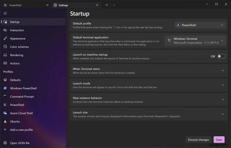 Windows ターミナル Preview 1.13 登場 ― Windows 11 のデザインに調和したクリーンな設定 UI を搭載