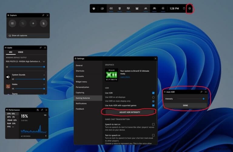 Windows 11のXbox Game Barアップデートで「Auto HDR強度スライダー」が全ユーザーに提供開始