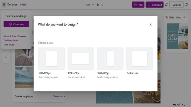 Microsoftが開発中の新アプリ「Designer」、Windows 11向けにリークされる