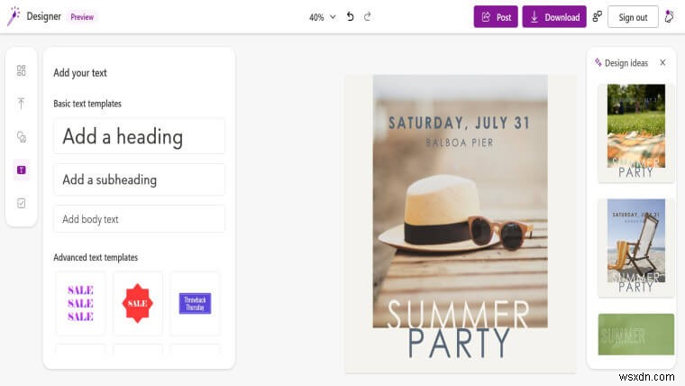 Microsoftが開発中の新アプリ「Designer」、Windows 11向けにリークされる