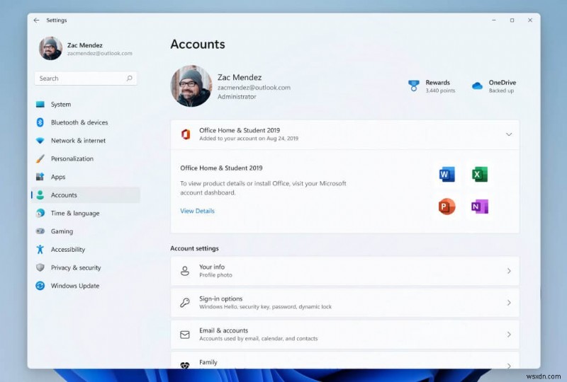 Windows 11 Devチャンネル ビルド25126が登場 ― アカウント設定ページの改善と各種修正