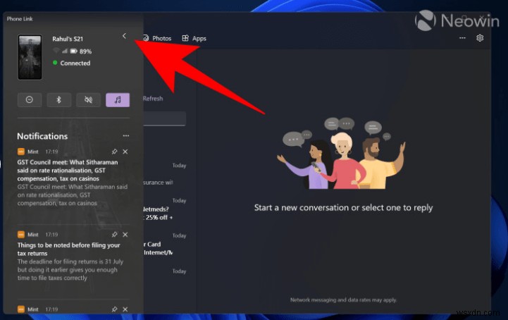 Windowsの「Phone Link」に便利な新メッセージング機能が順次展開中