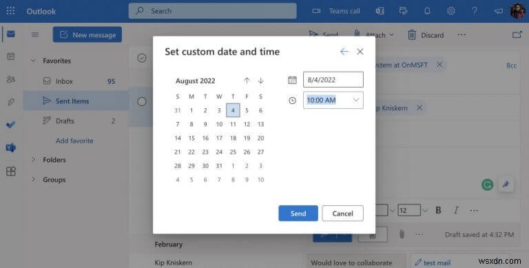 Outlookでメール送信を予約する方法｜Web版・アプリ版の手順を解説
