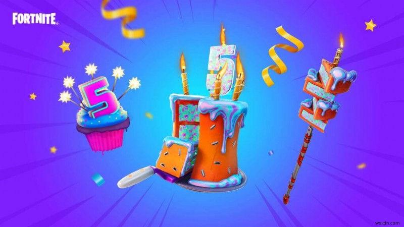 フォートナイト バトルロイヤル5周年記念イベントが今週末から開催