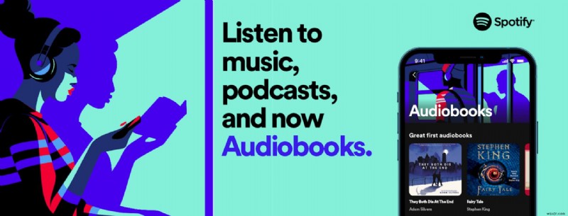 Spotify、オーディオブック機能を米国で開始――30万タイトル超の購入・視聴が可能に