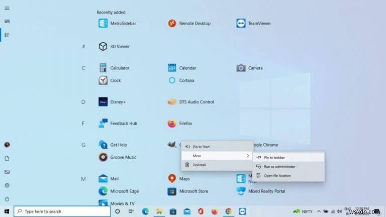 Windowsのタスクバーにショートカットをピン留めする5つの方法