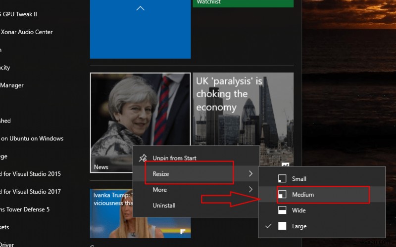 Windows 10のスタートメニューでフォルダを作成する方法|ライブフォルダの使い方