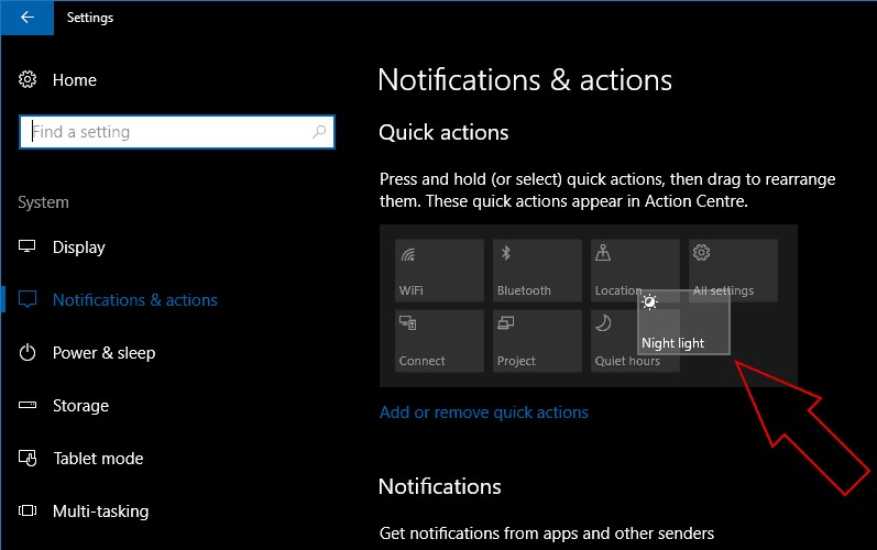 Windows 10のアクションセンターでクイックアクションをカスタマイズする方法