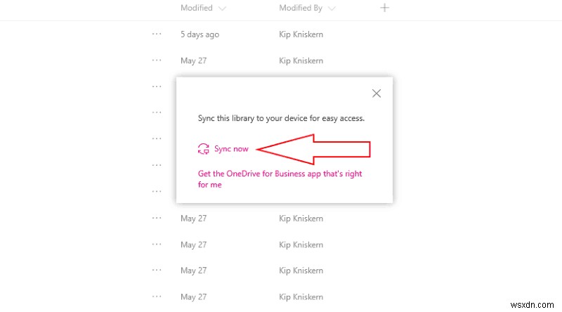 OneDrive for BusinessでSharePointドキュメントライブラリをPCに同期する方法