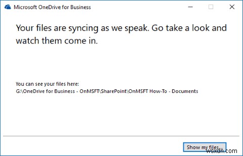 OneDrive for BusinessでSharePointドキュメントライブラリをPCに同期する方法