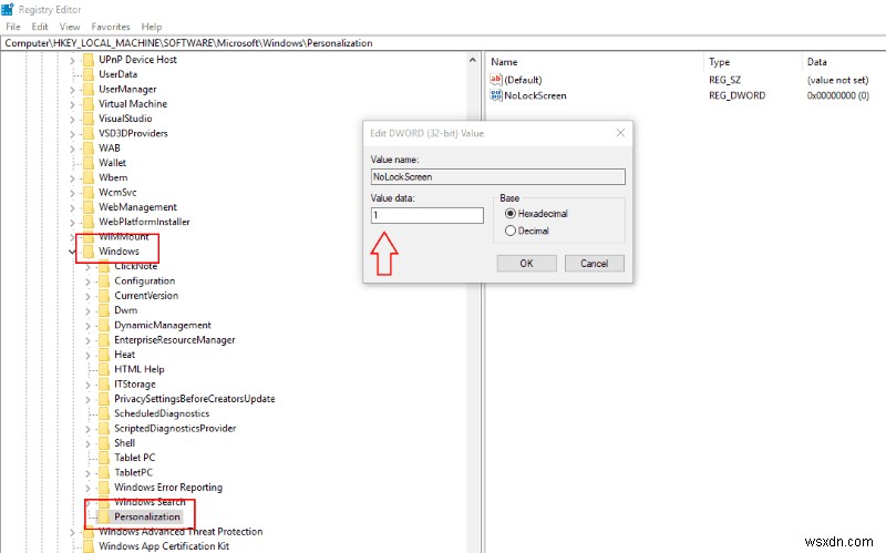 Windows 10のロック画面を無効にして、パスワード入力画面へ直接アクセスする方法